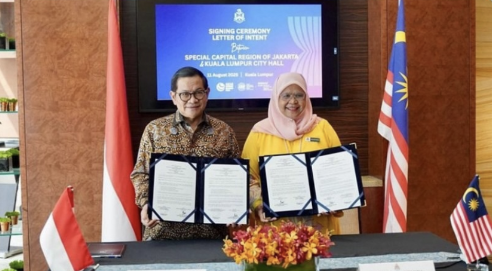 Penandatanganan Letter of Intent Sister City Jakarta - Kuala Lumpur